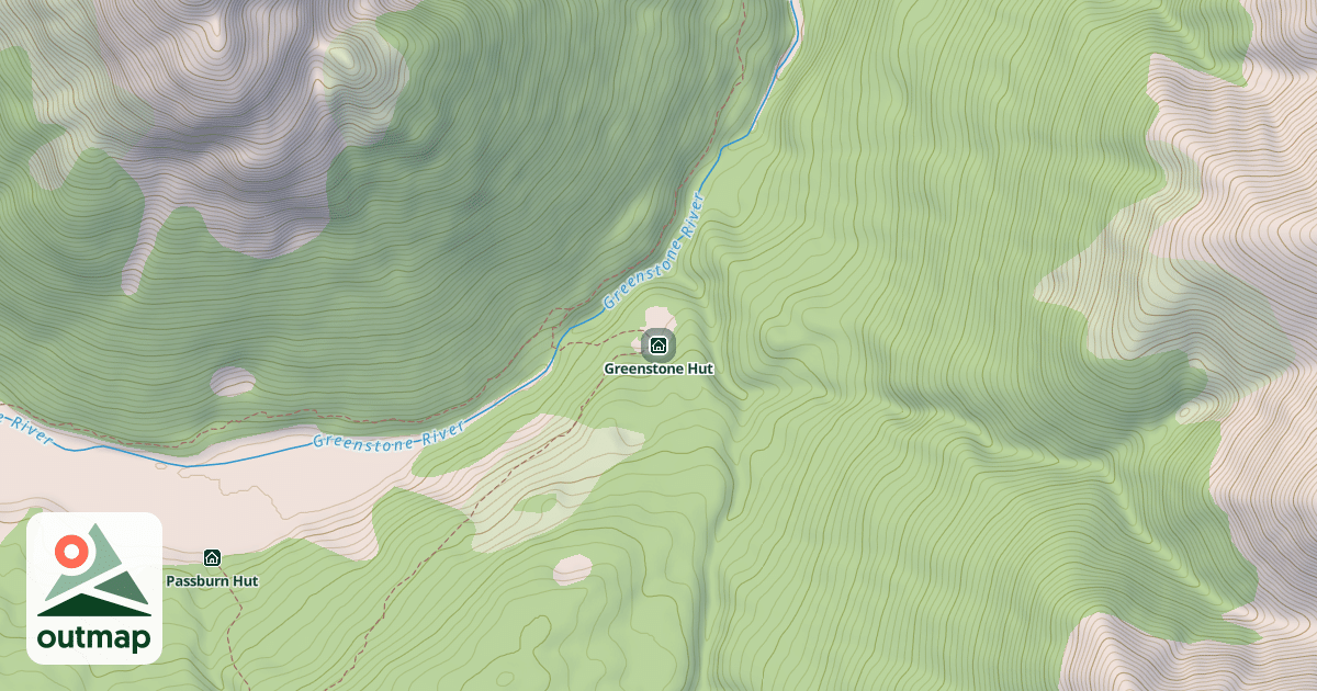 Map of Greenstone Hut