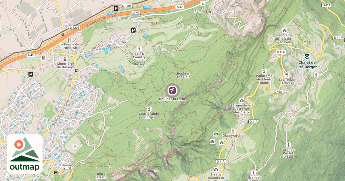 Map of Boulder la Lame