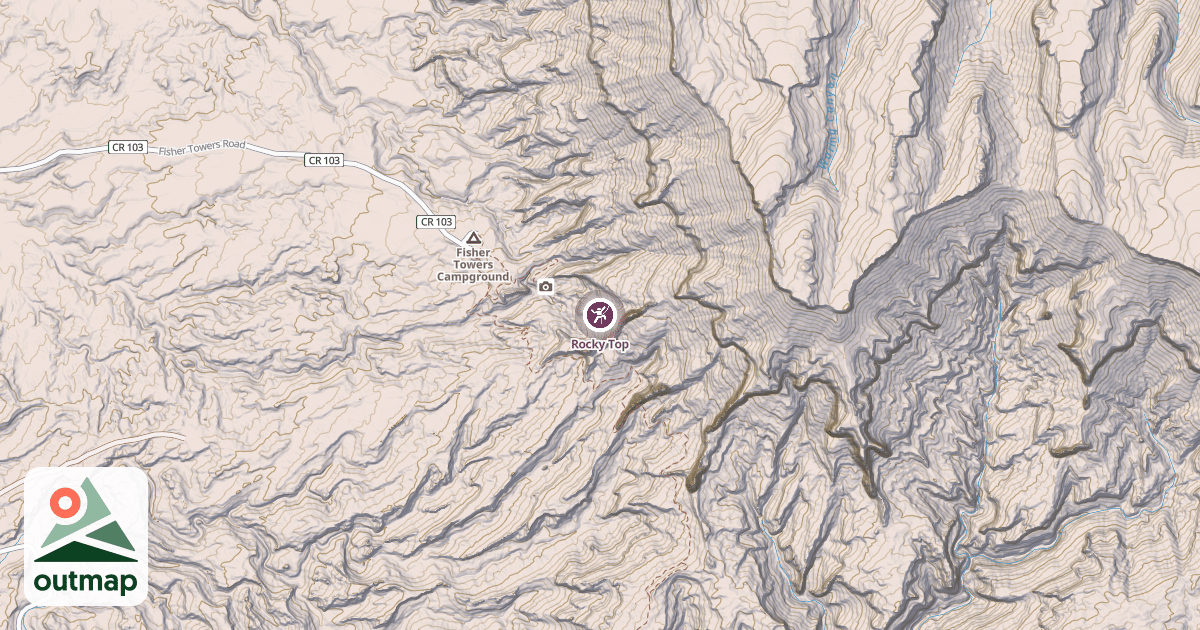 Map of Rocky Top