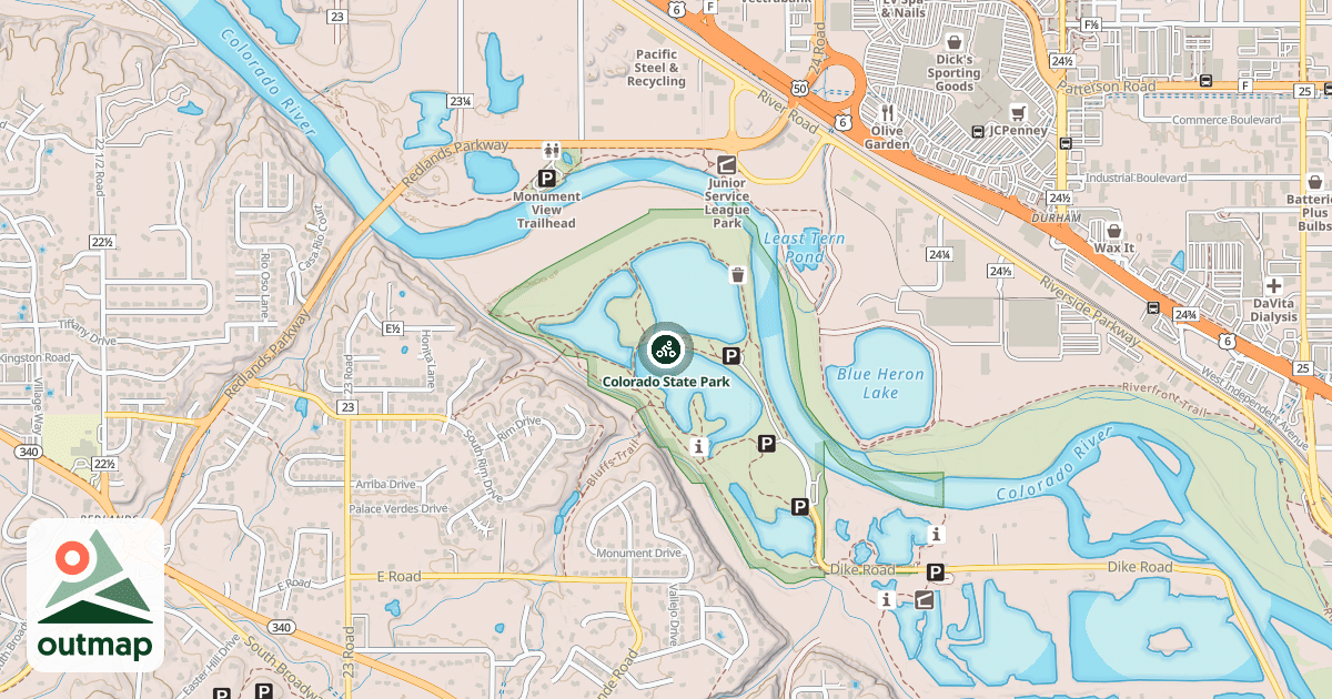 Map of Colorado State Park