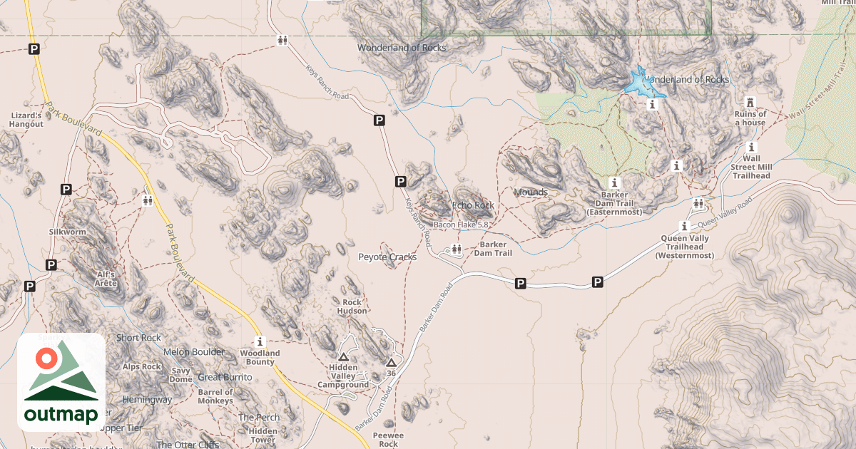 Map of Bacon Flake