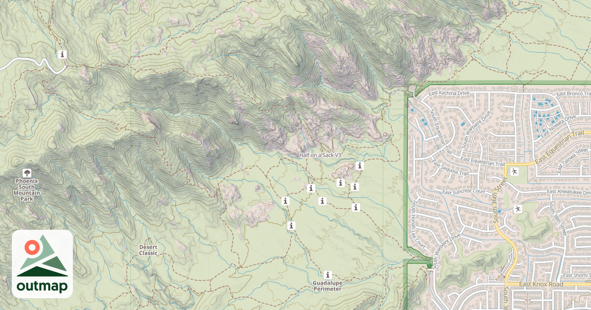 Map of Half on a Sack