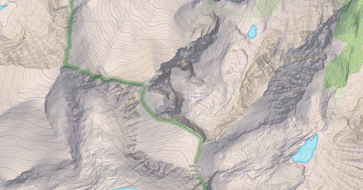 Map preview of East Face (aka East Pillar)
