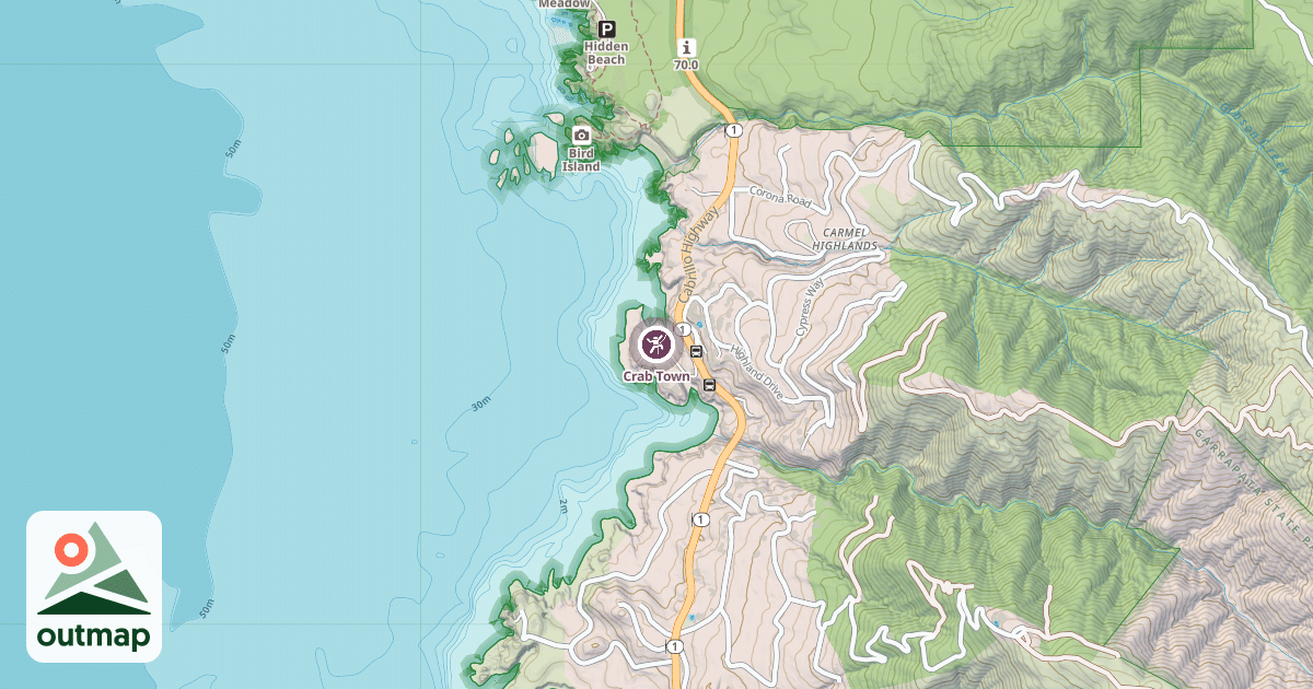 Map of Crab Town