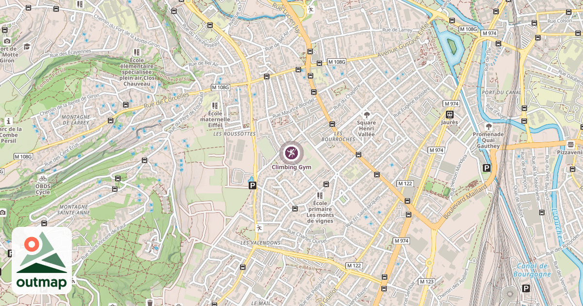 Map of Climbing Gym
