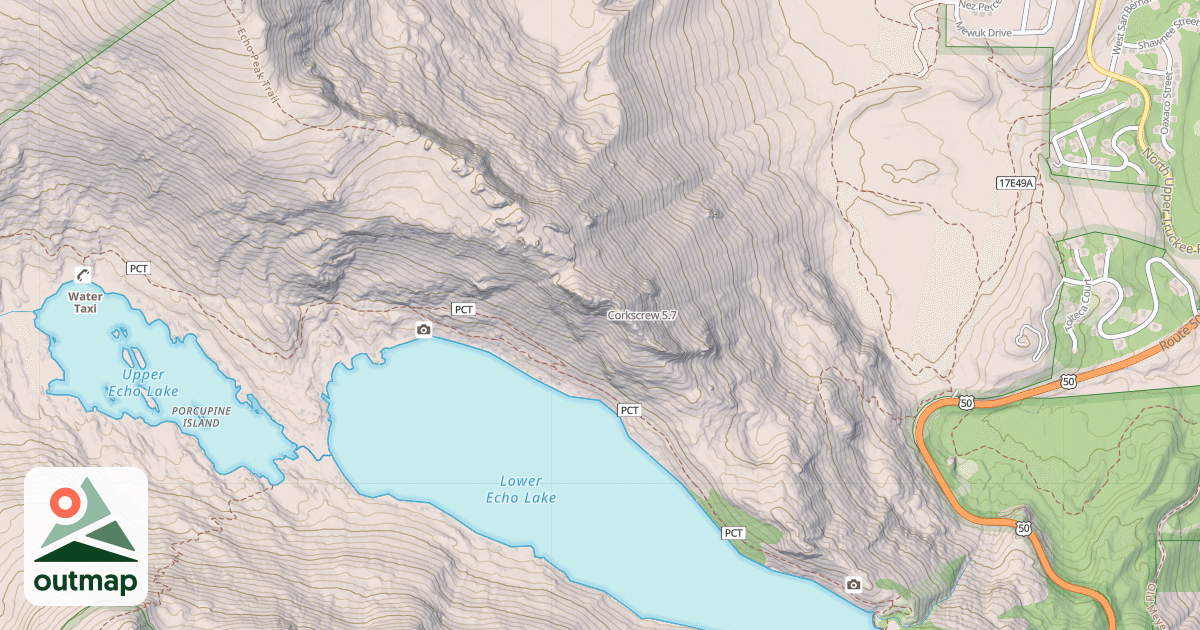 Map of Corkscrew