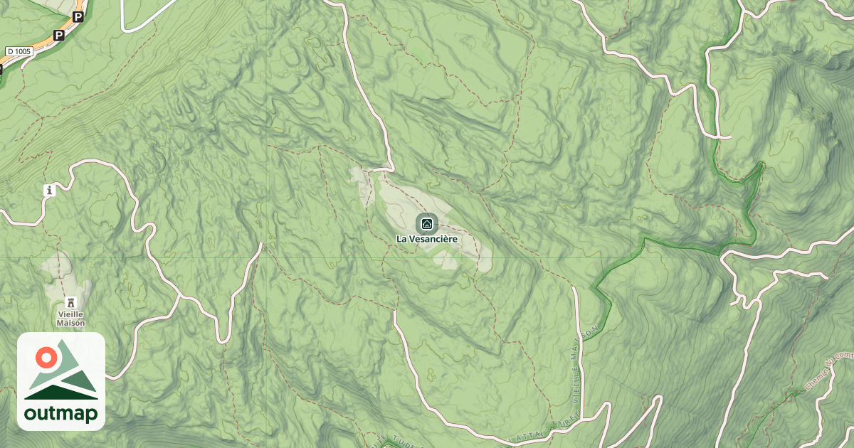 Map of La Vesancière