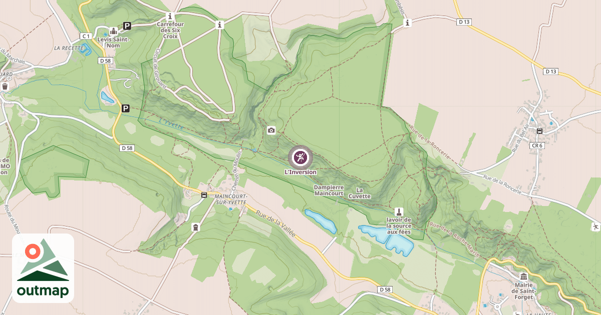 Map of L'Inversion