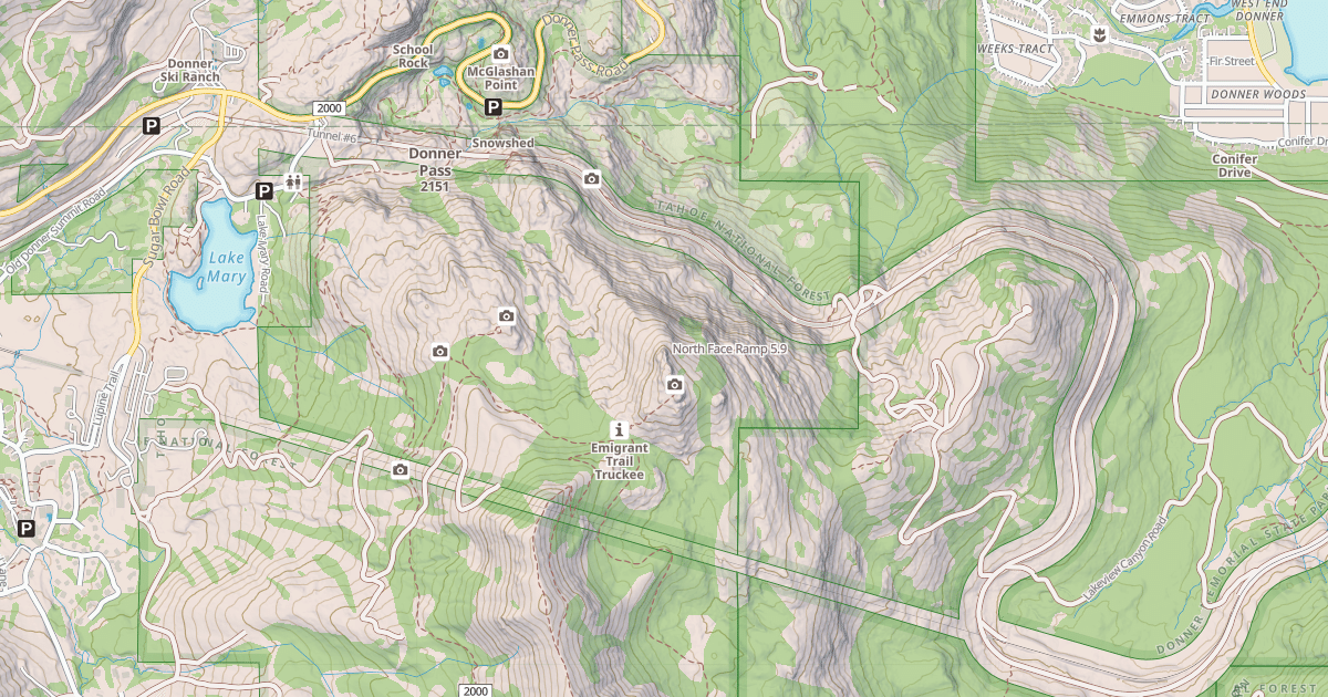 Map preview of North Face Ramp