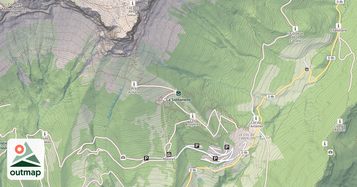 Map of La Soldanelle
