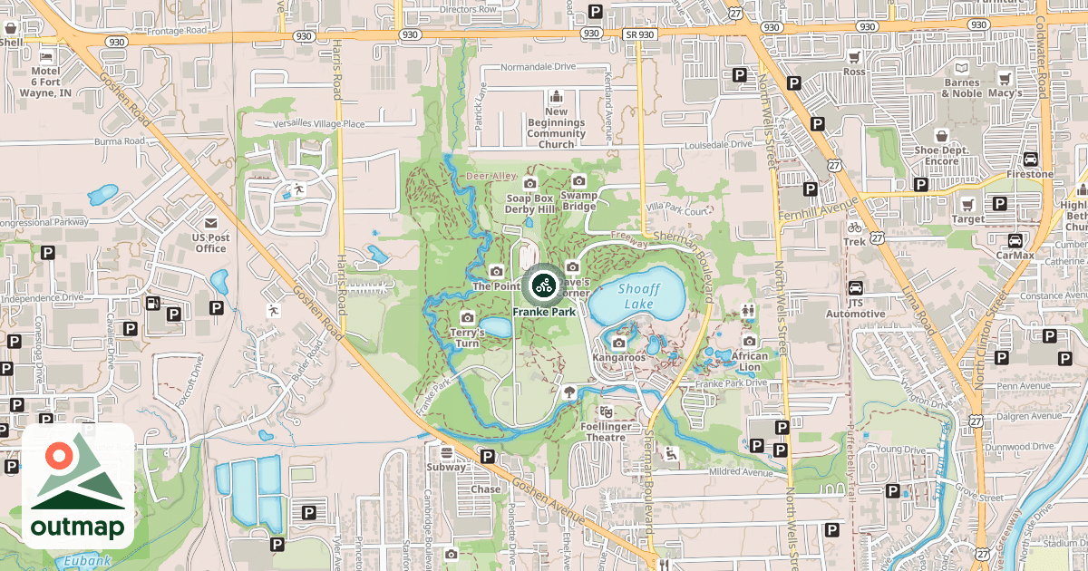 Map of Franke Park