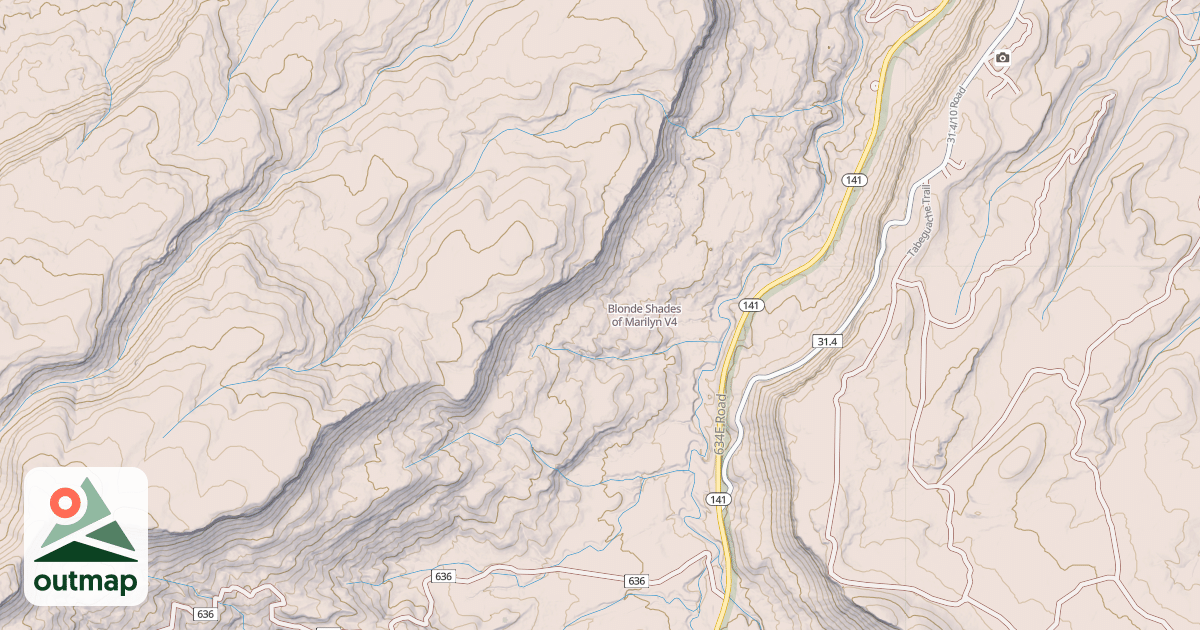 Map of Blonde Shades of Marilyn