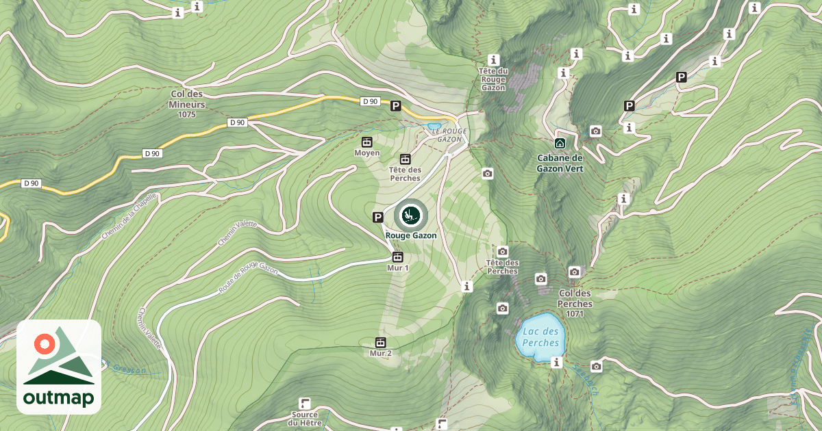 Map of Rouge Gazon