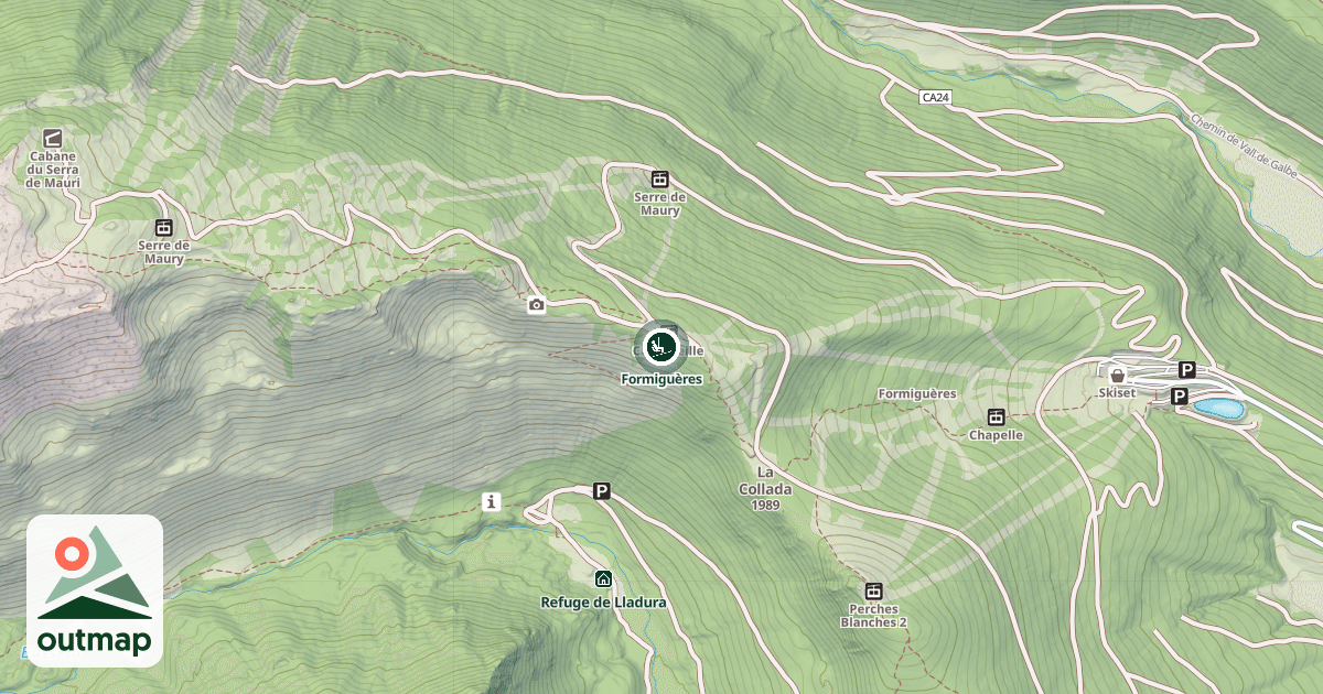 Map of Formiguères