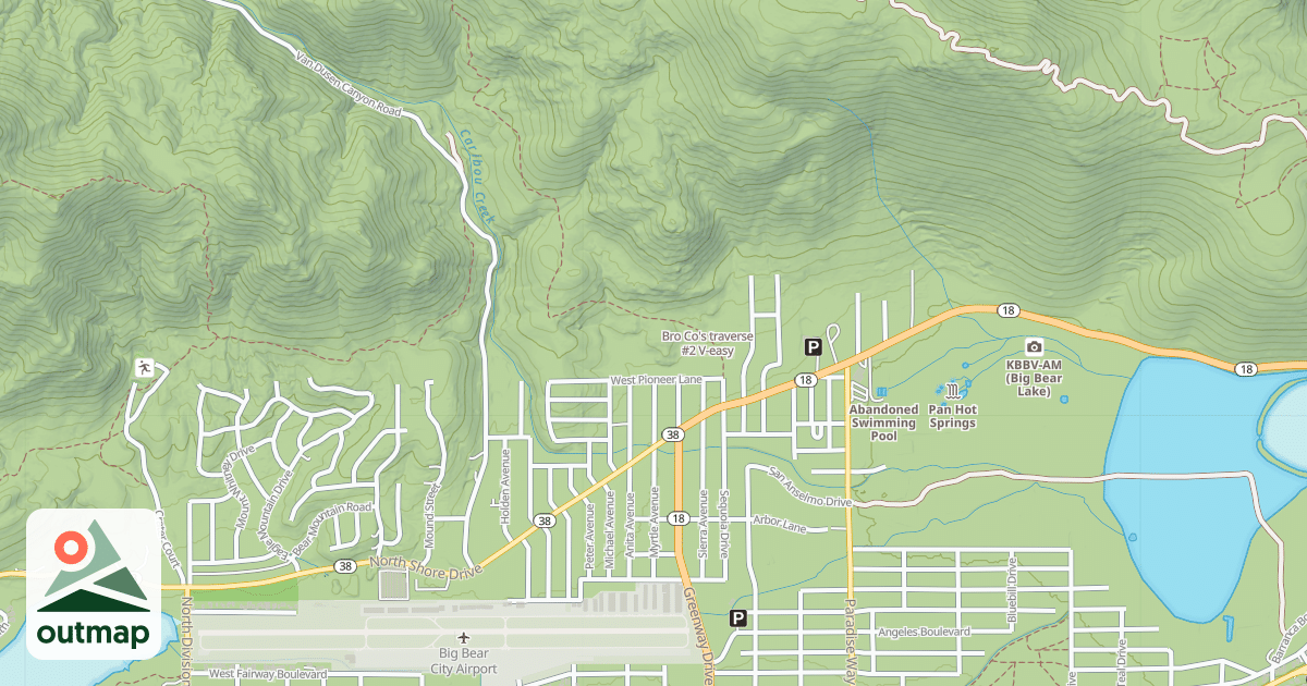 Map of Bro Co's traverse #2