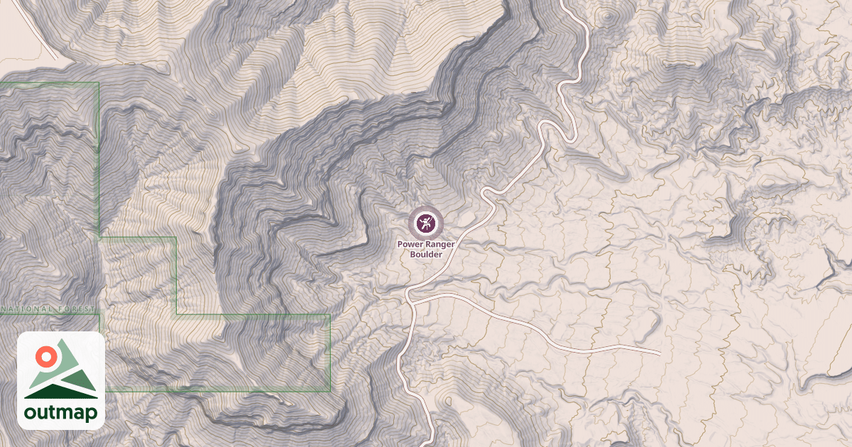 Map of Power Ranger Boulder