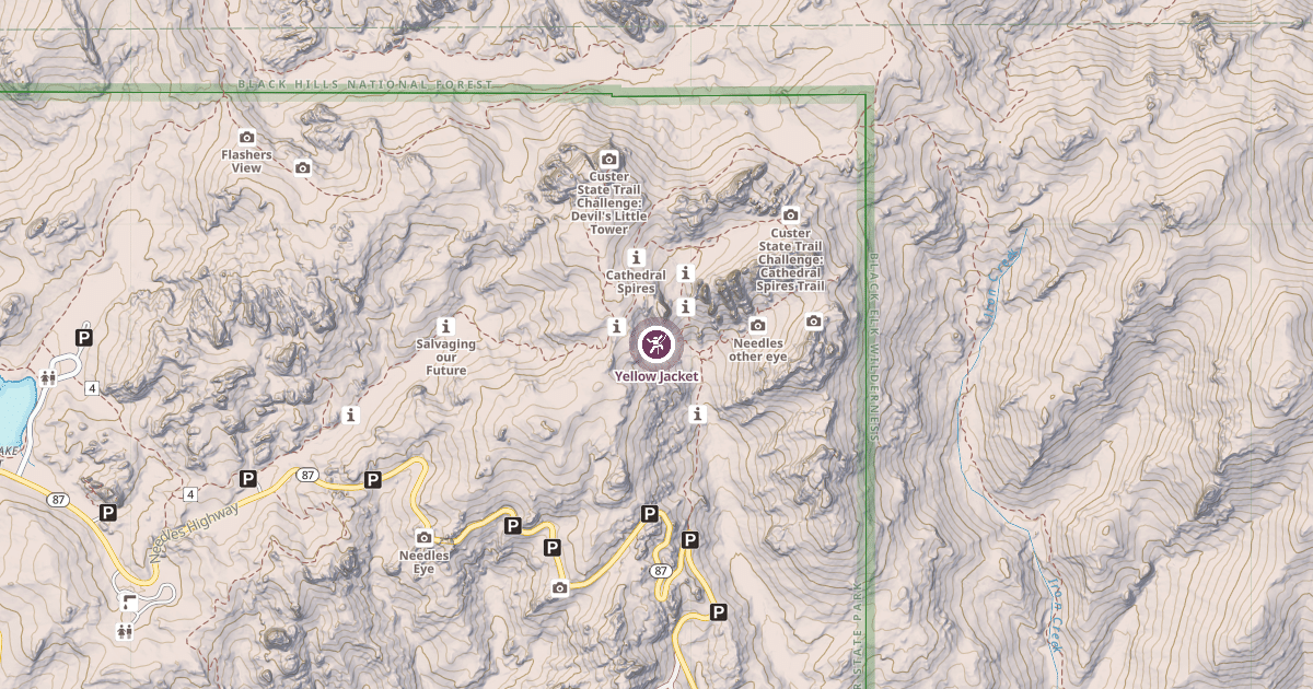 Map preview of Yellow Jacket