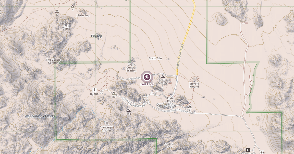 Map preview of East Face