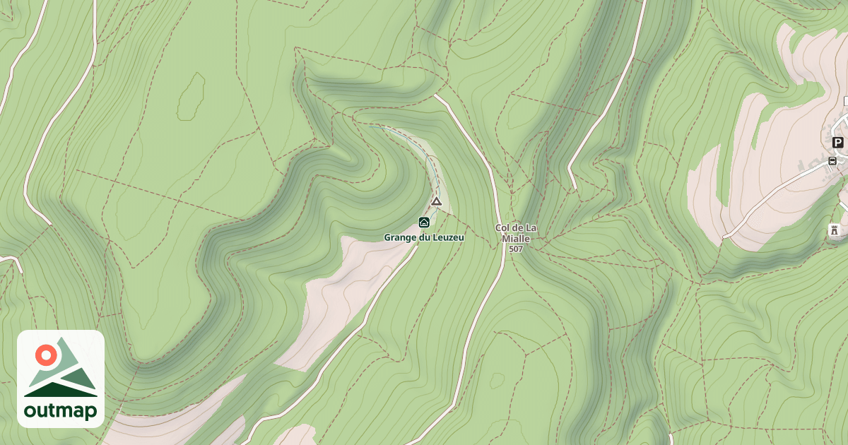 Map of Grange du Leuzeu
