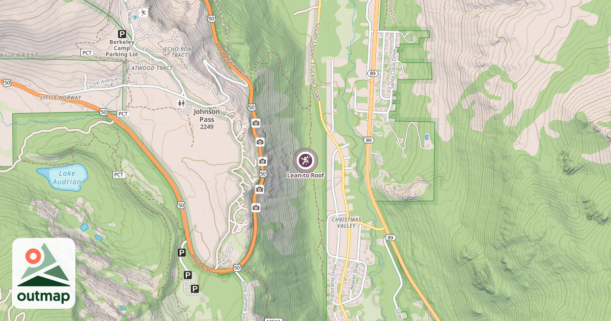 Map of Lean-to Roof
