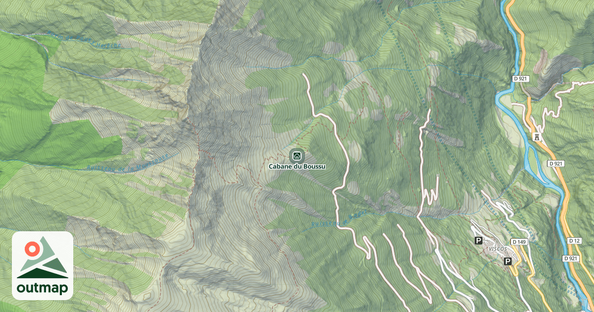 Map of Cabane du Boussu