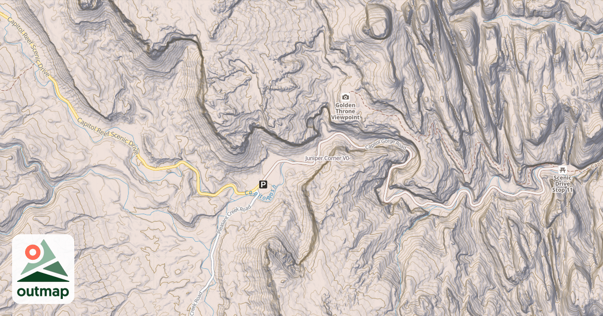Map of Juniper Corner