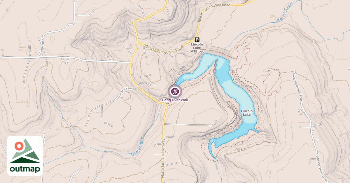 Map of Hang Over Wall