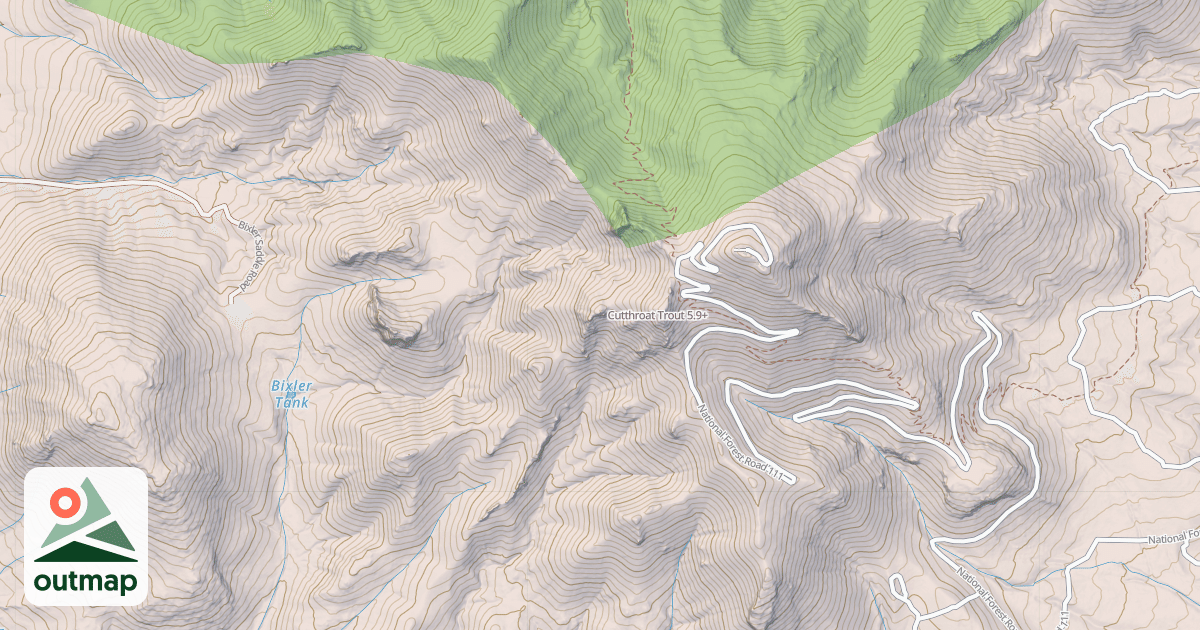 Map of Cutthroat Trout