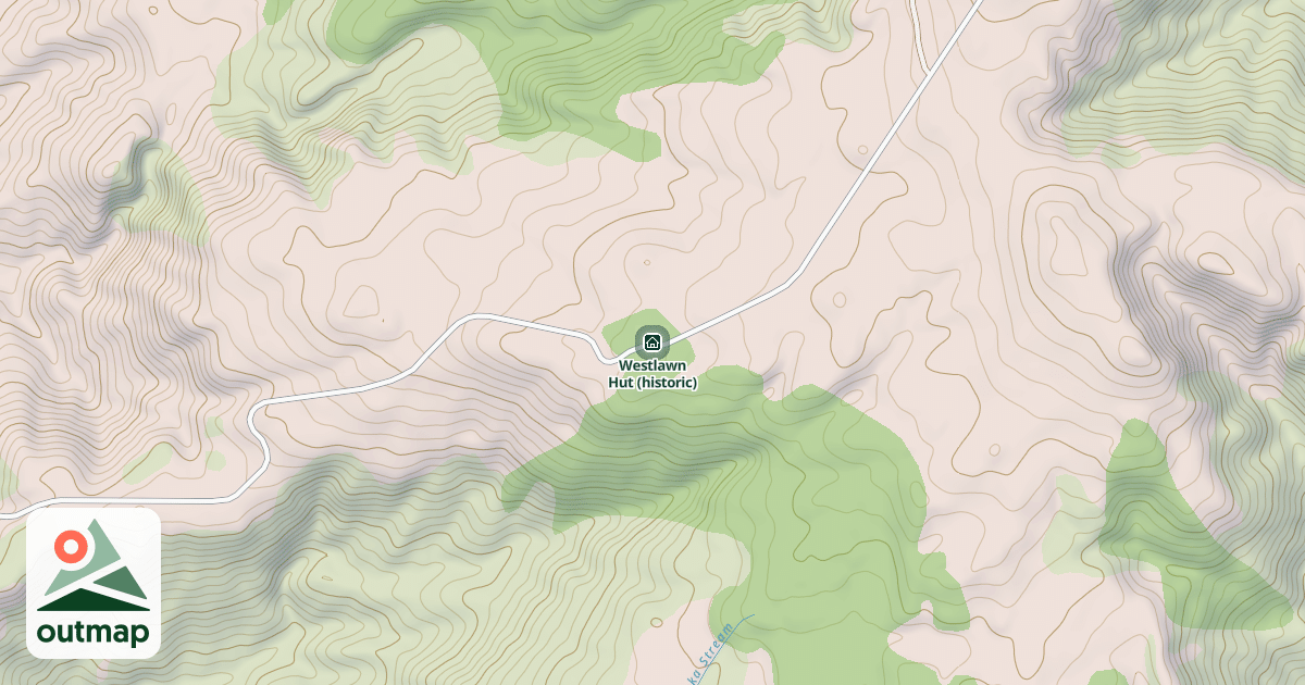 Map of Westlawn Hut (historic)