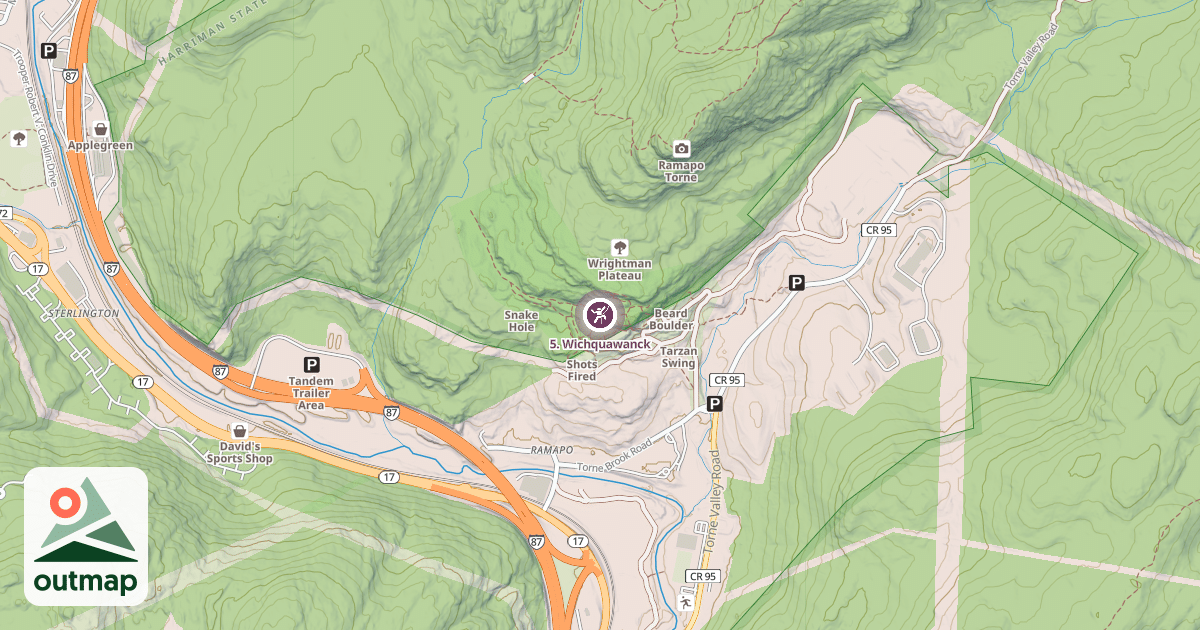 Map of 5. Wichquawanck