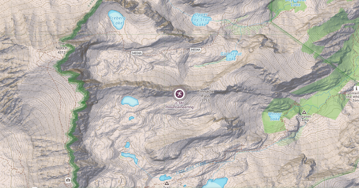 Map preview of z. Ski mountaineering