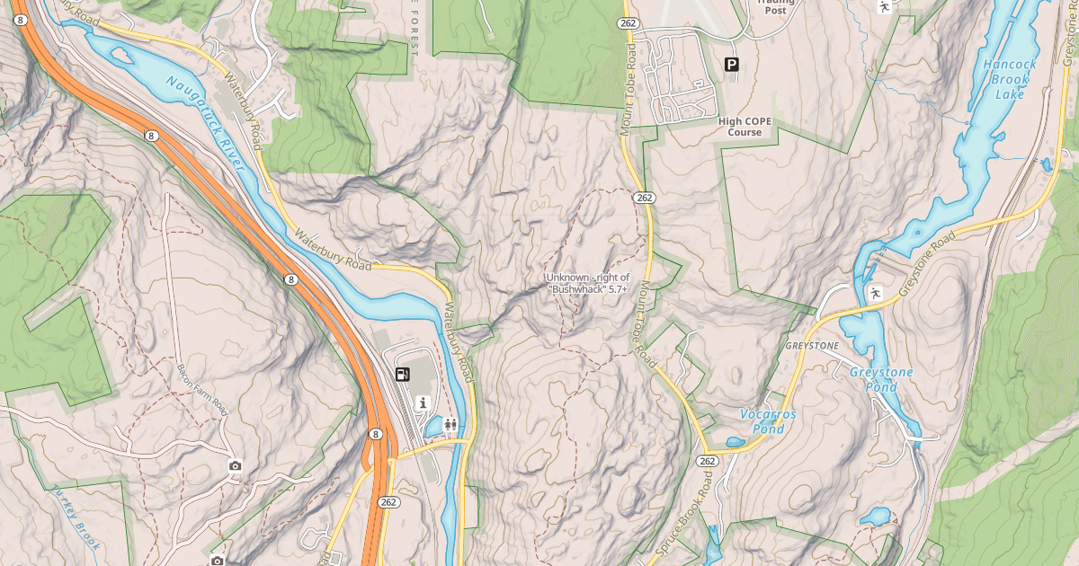 Map preview of Unknown - right of "Bushwhack"