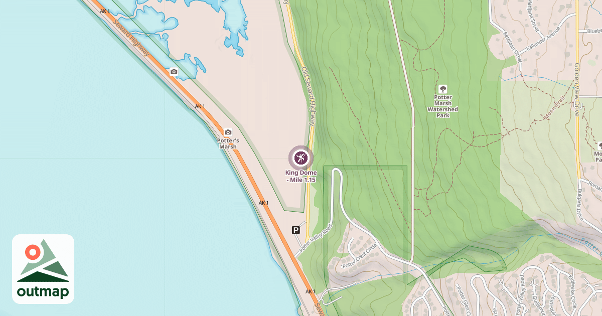 Map of King Dome - Mile 1.15