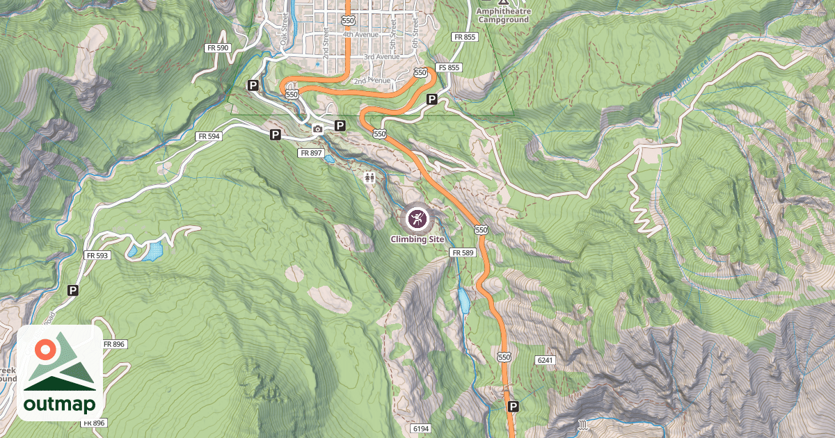 Map of Climbing Site