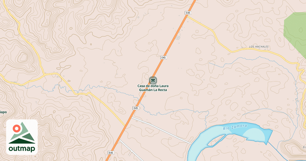 Map of Casa de doña Laura Guamán La Recta