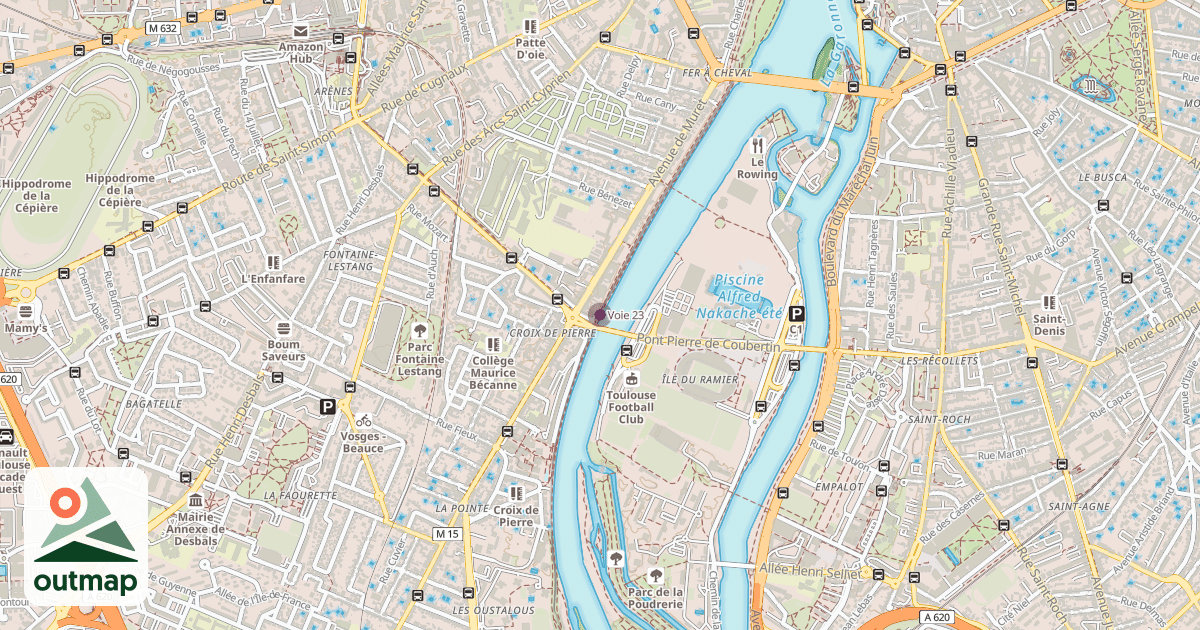 Map of Voie 23