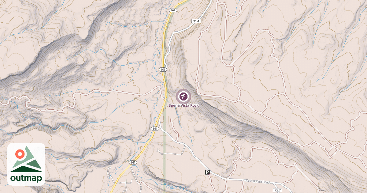 Map of Buena Vista Rock