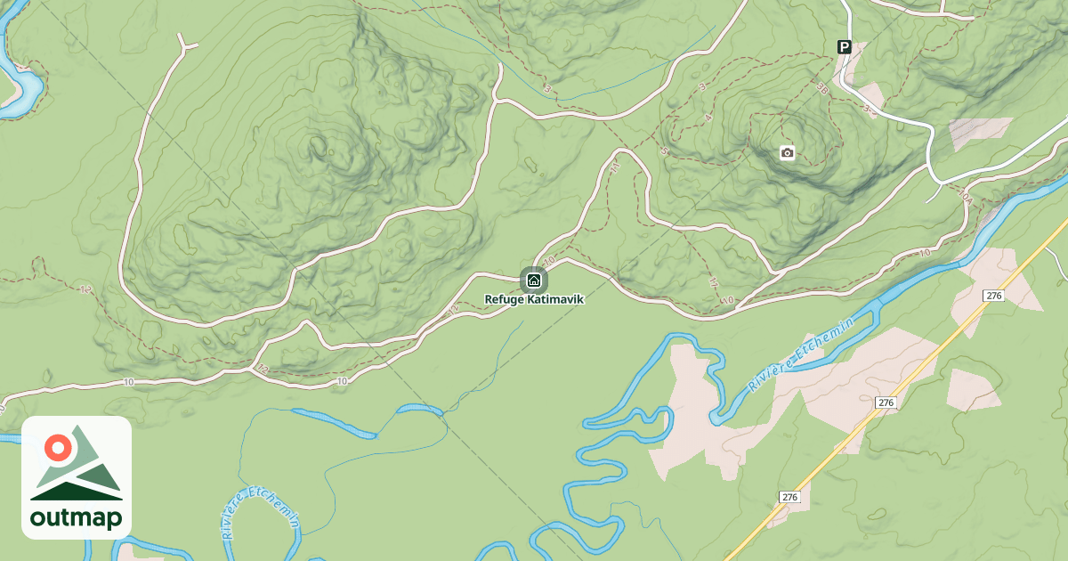 Map of Refuge Katimavik