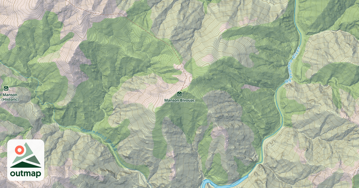 Map of Manson Bivouac