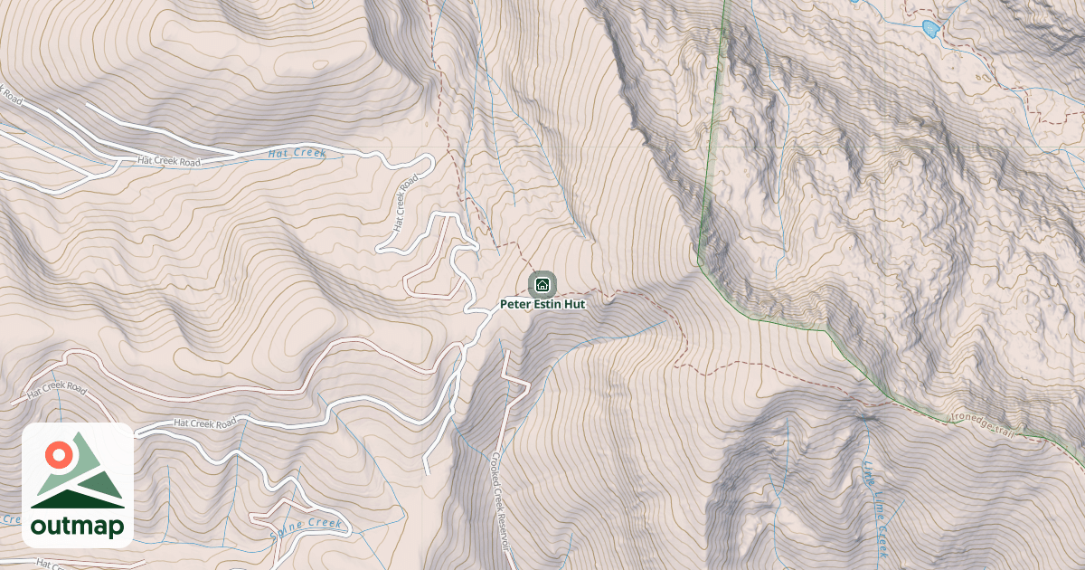 Map of Peter Estin Hut