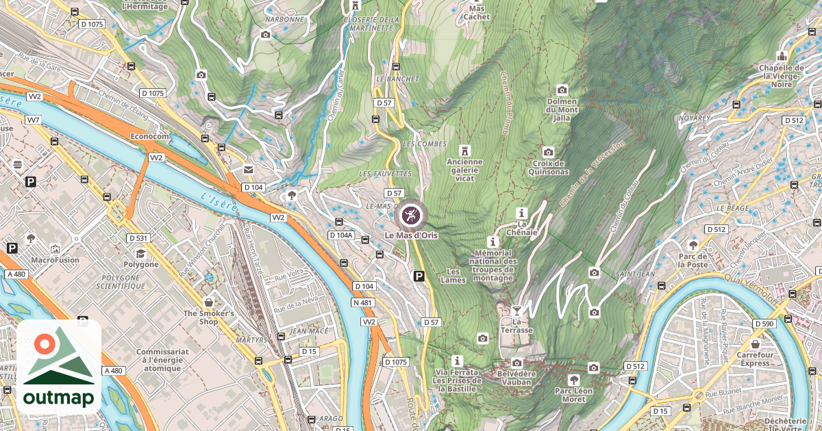 Map of Le Mas d'Oris