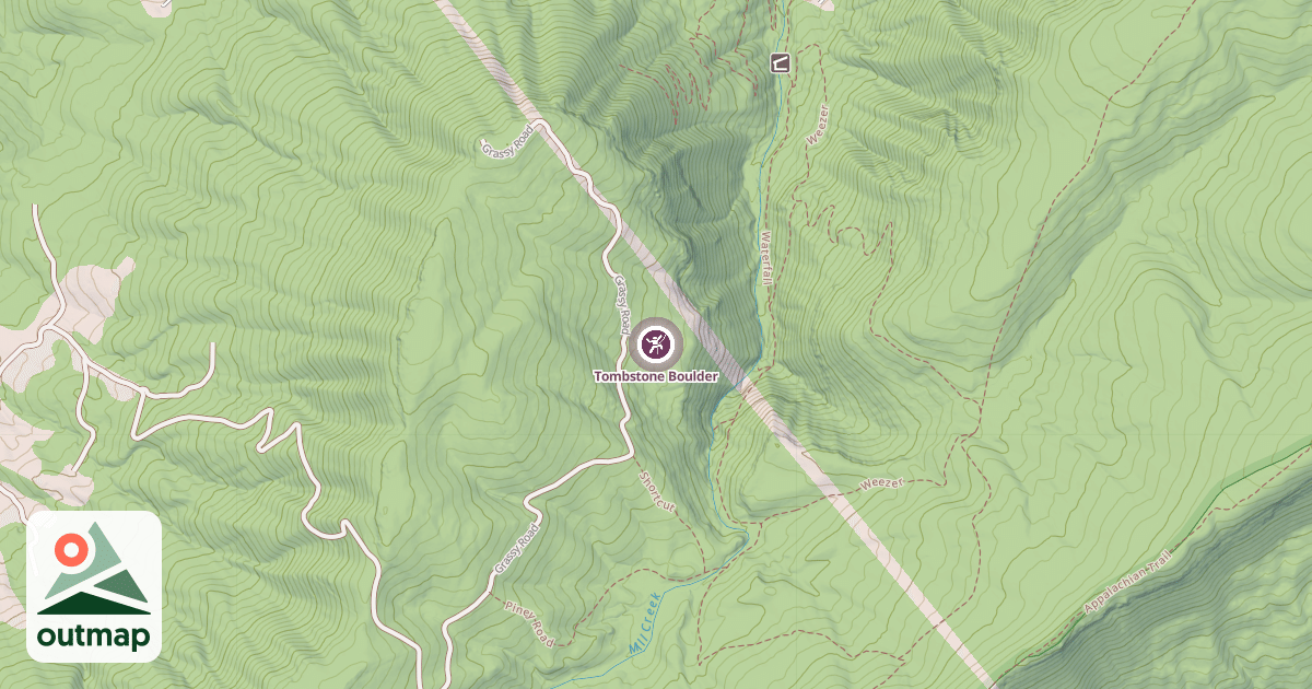 Map of Tombstone Boulder