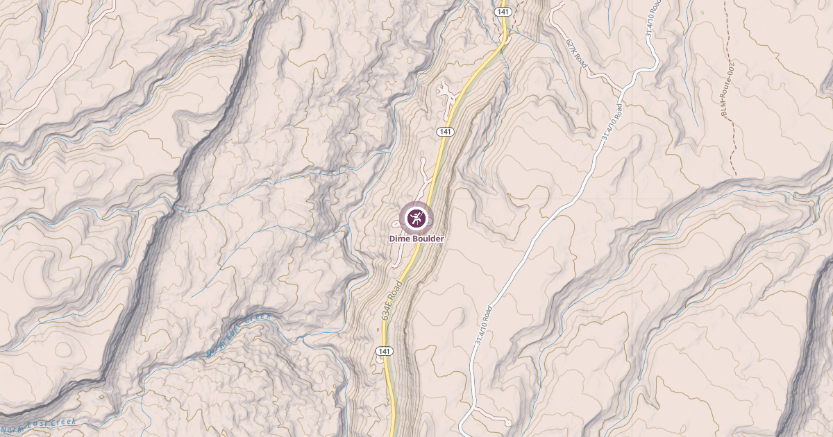 Map preview of Dime Boulder