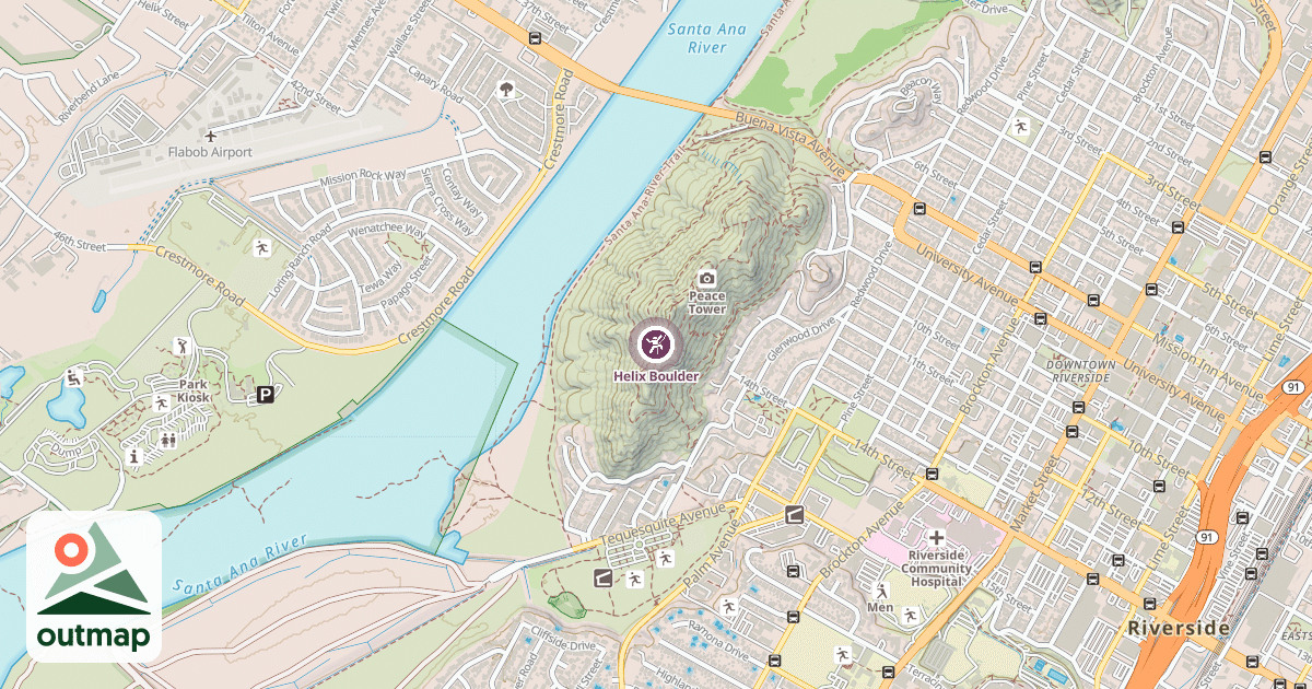 Map of Helix Boulder
