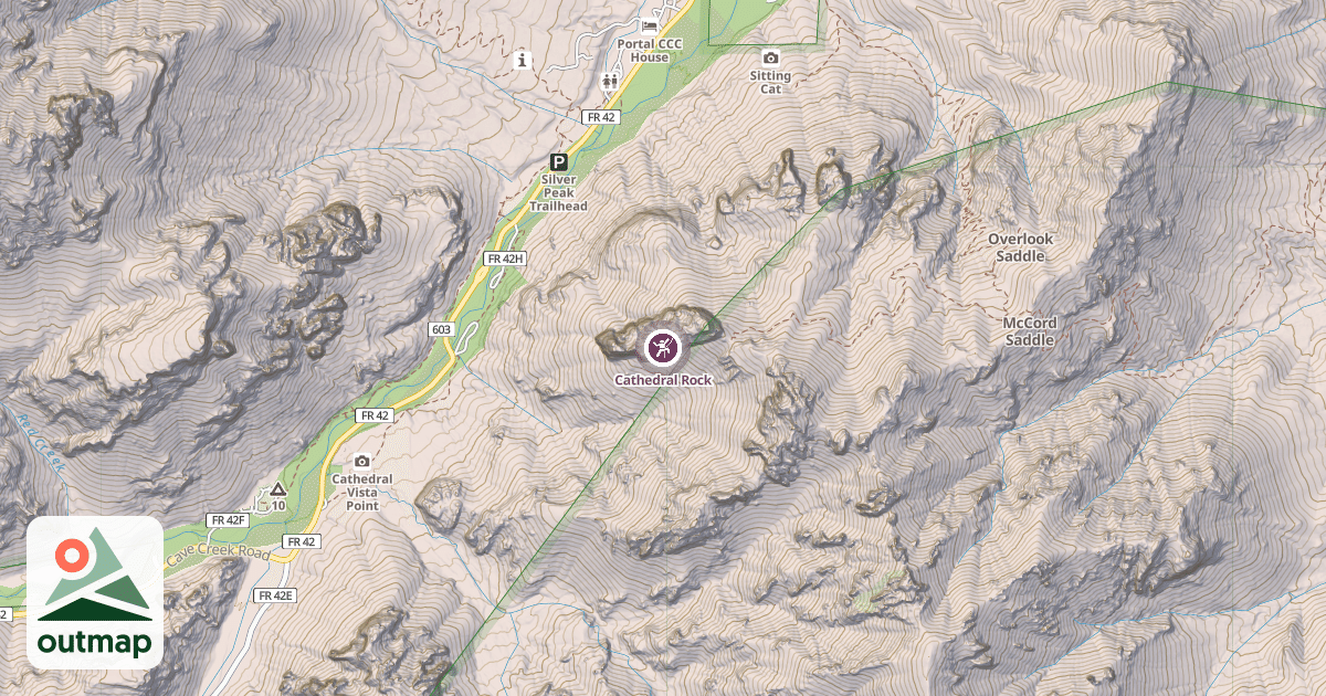 Map of Cathedral Rock