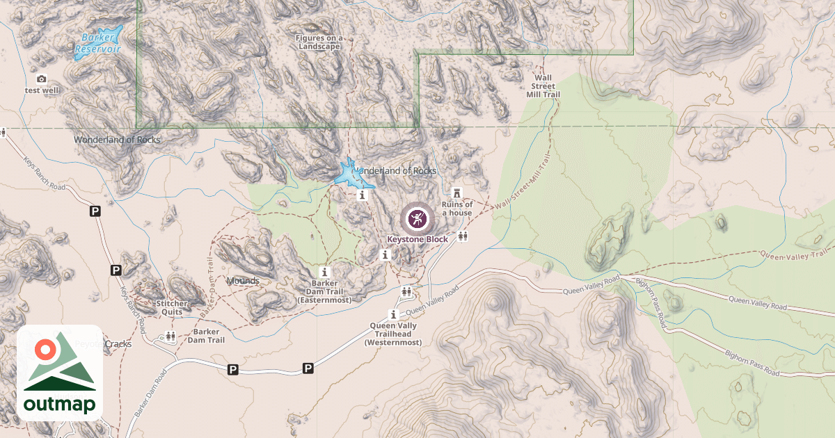 Map of Keystone Block