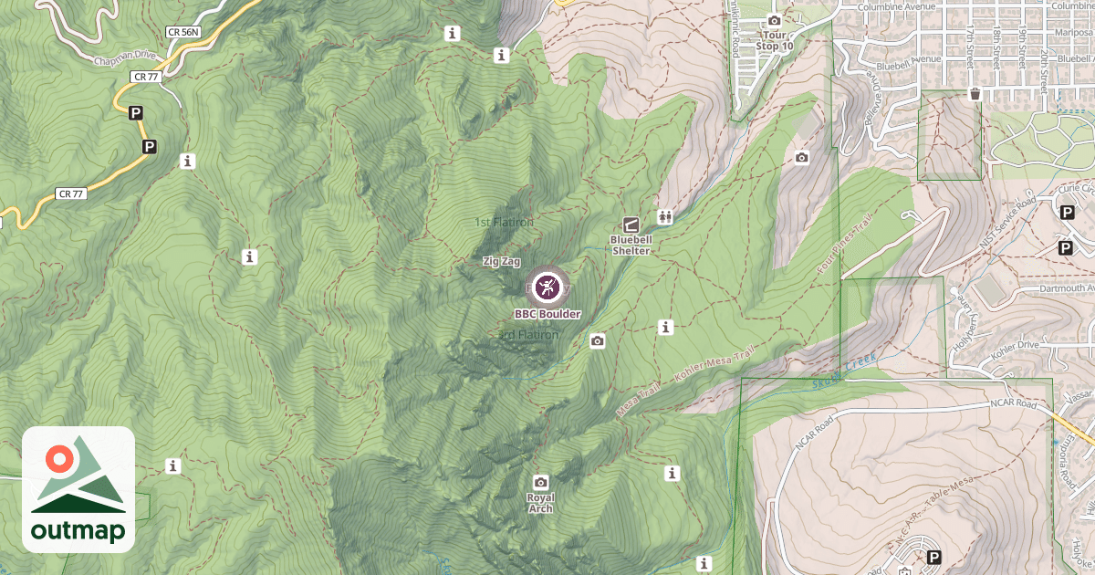 Map of BBC Boulder