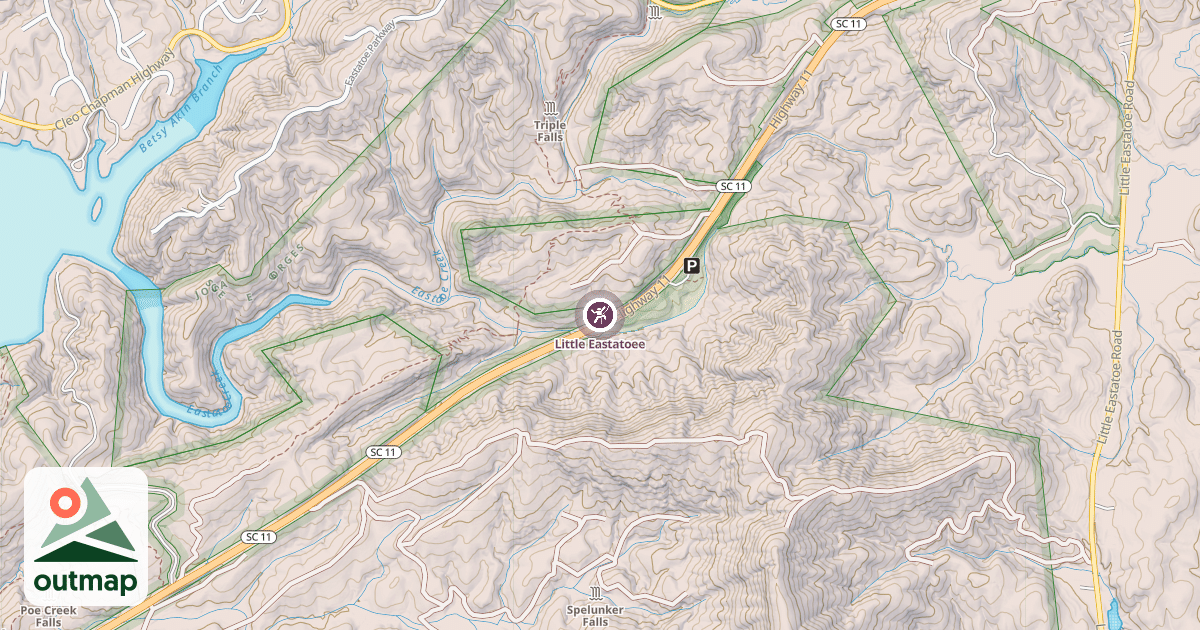 Map of Little Eastatoee