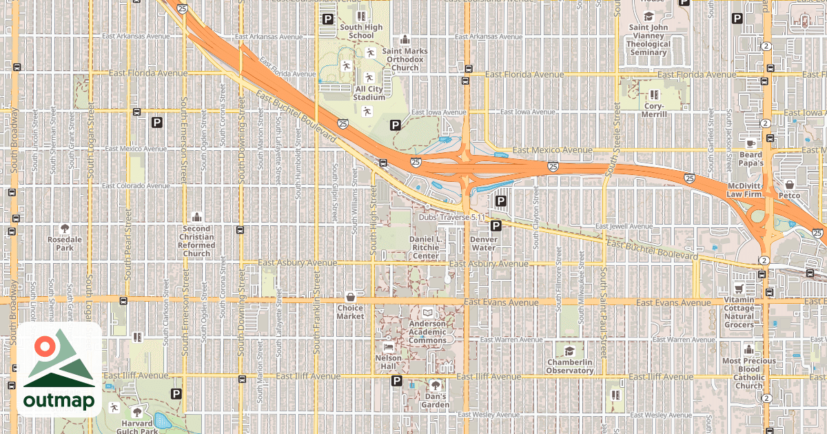 Map of Dubs' Traverse