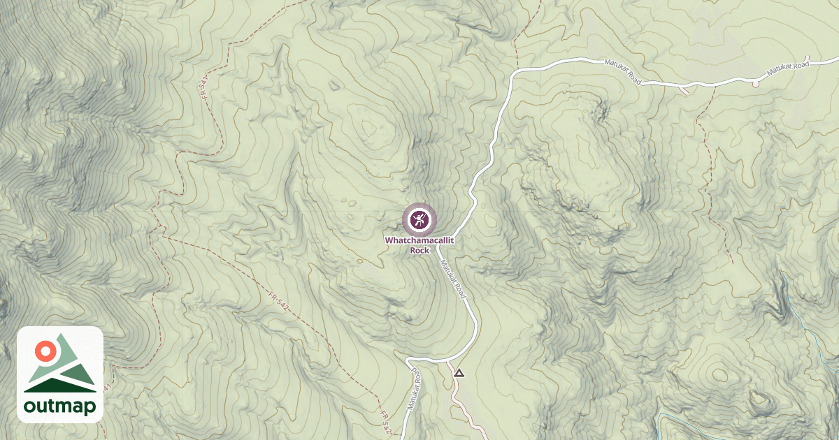 Map of Whatchamacallit Rock